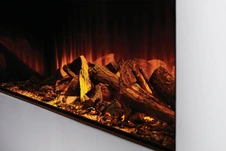 Линейный электрокамин British Fires New Forest 1200 with Deluxe Real logs фото#2