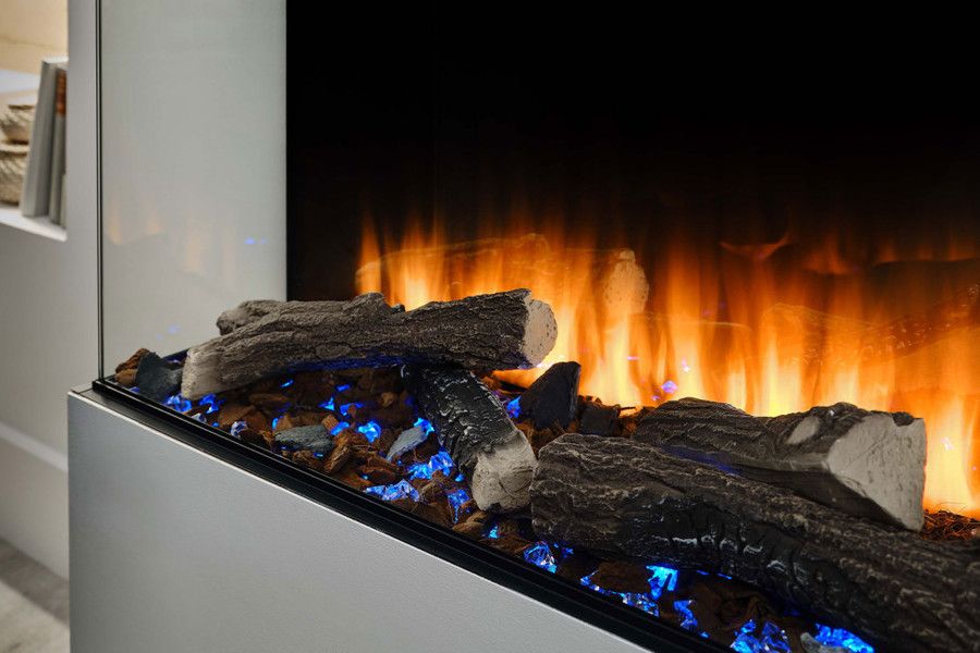 Линейный электрокамин British Fires New Forest 1900 with Signature logs фото#2
