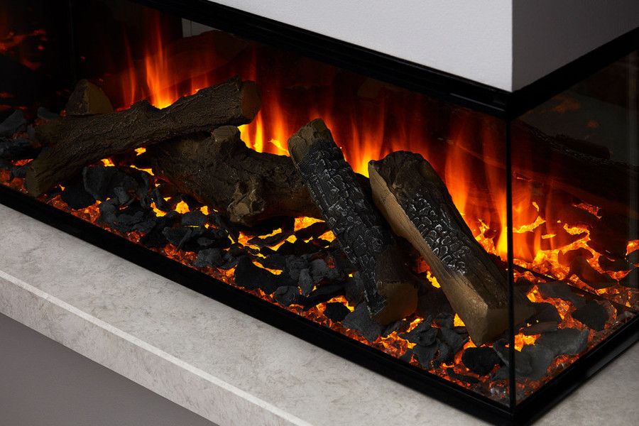 Линейный электрокамин British Fires New Forest 870 with Signature logs фото#2