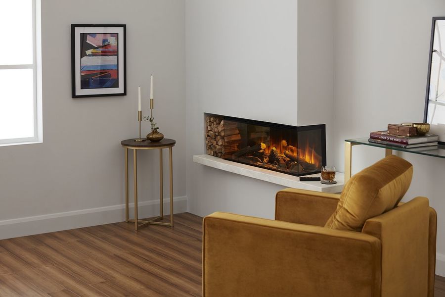 Линейный электрокамин British Fires New Forest 870 with Signature logs фото#4
