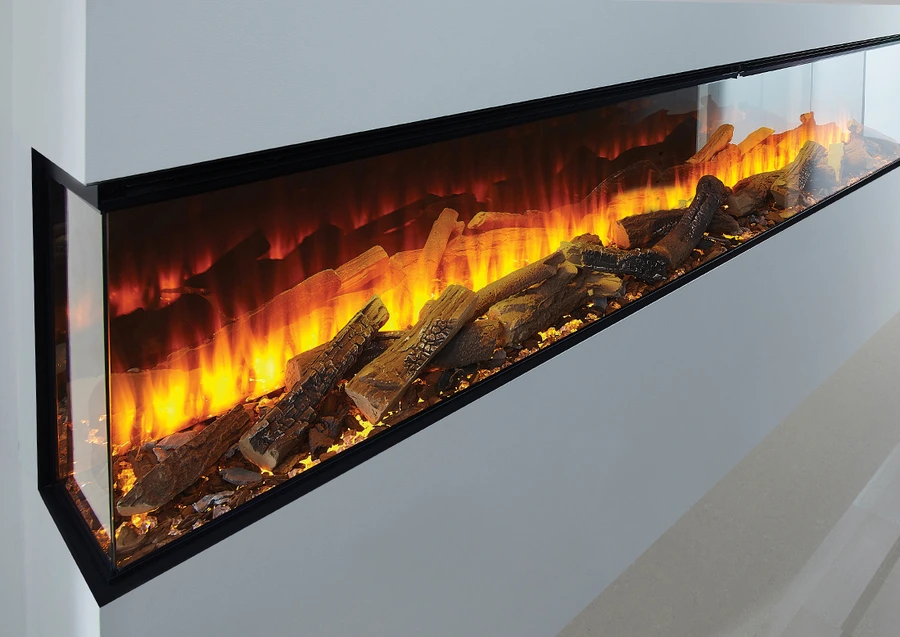Линейный электрокамин British Fires New Forest 2400 with Signature logs фото#2