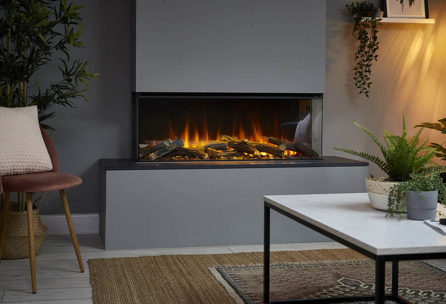 Линейный электрокамин British Fires New Forest 1200 with Signature logs фото#3