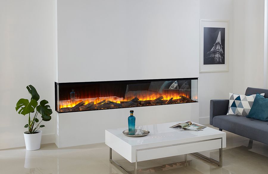 Линейный электрокамин British Fires New Forest 2400 with Signature logs фото#5