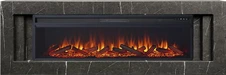 Линейный электрокамин Royal Flame Line 60 SFT Stone Touch cерый мрамор с очагом Vision 60 LOG LED