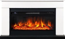 Линейный электрокамин Royal Flame BERGEN белый c очагом Vision 42 LOG LED