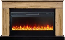 Линейный электрокамин Royal Flame BERGEN дуб галифакс c очагом Vision 42 LED