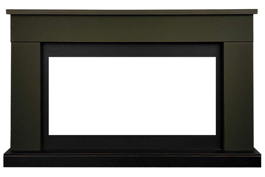 Линейный электрокамин Royal Flame BERGEN темная олива c очагом Vision 42 LOG LED фото#2