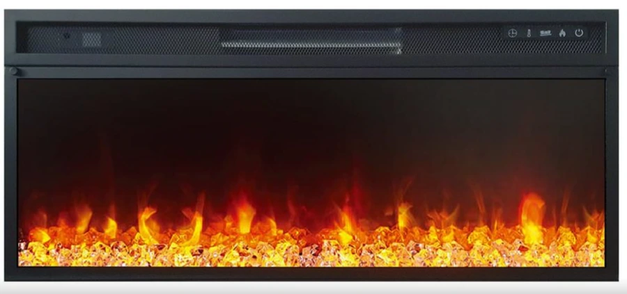 Линейный электрокамин Royal Flame BERGEN дуб галифакс c очагом Vision 42 LED фото#3