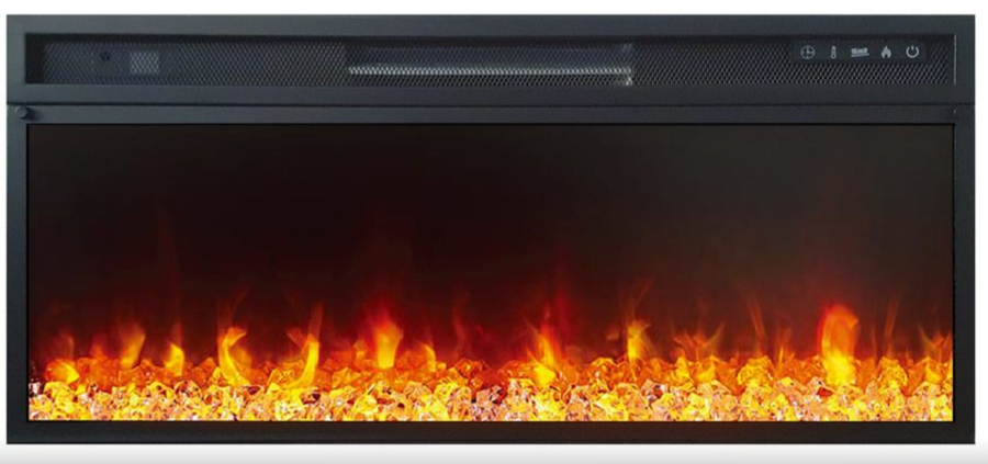 Линейный электрокамин Royal Flame BERGEN серый графит c очагом Vision 42 LED фото#3