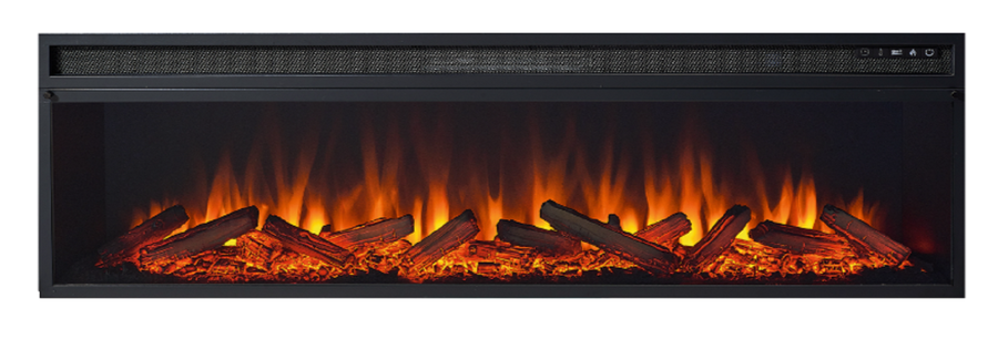 Линейный электрокамин Royal Flame Lindos 60 SFT Stone Touch серый мрамор Vision 60 LOG LED фото#3