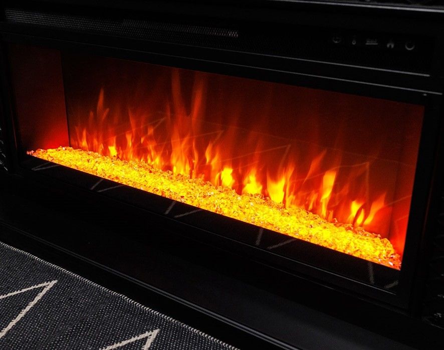 Линейный электрокамин Royal Flame BERGEN дуб галифакс c очагом Vision 42 LED фото#5