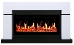 Линейный электрокамин Royal Flame Lindos белый c очагом 5D V-ART 40