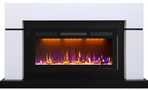 Линейный электрокамин Royal Flame Lindos белый c очагом Crystal 40 RF
