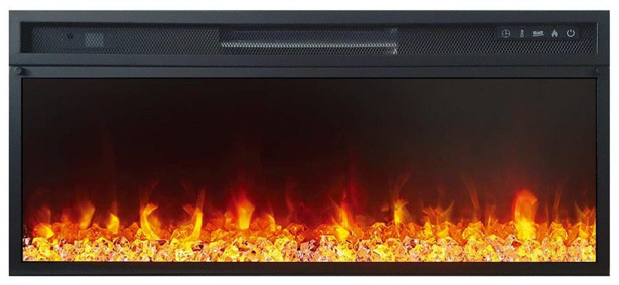 Линейный электрокамин Royal Flame Lindos белый c очагом Vision 42 LED фото#3