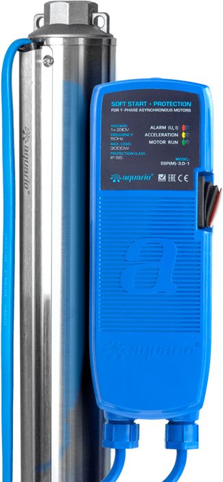Погружной насос Aquario ASP1E-175-75 (встр.конд., каб.15м) фото#2