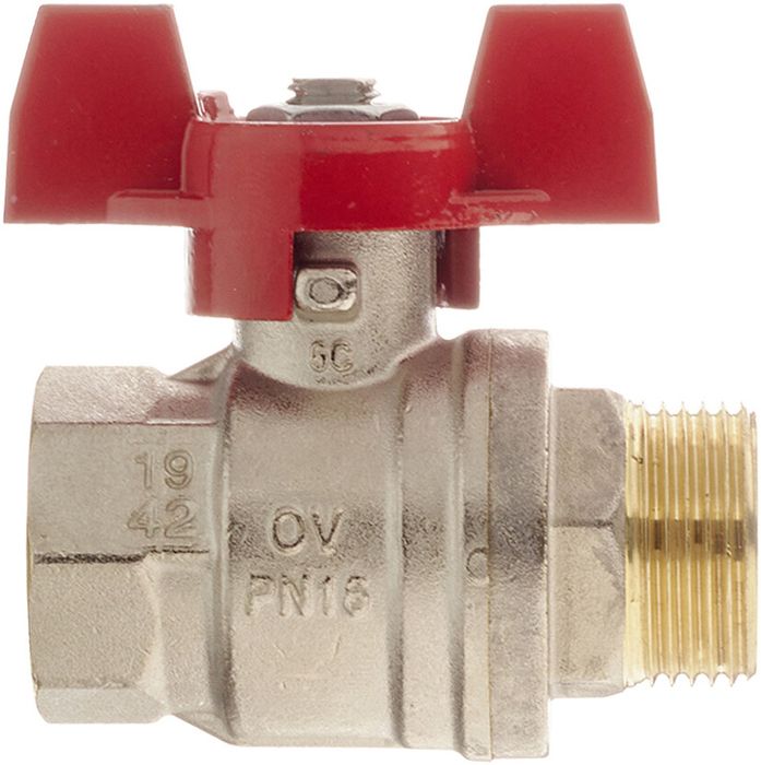 Шаровый кран Oventrop Optibal DN-25, 1, НВ, PN, бар-16 ручка-бабочка фото#2