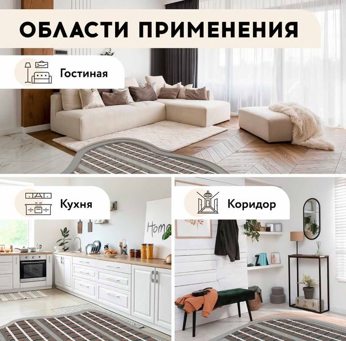 Нагревательный мат Русское тепло РТ-400-2,50 фото#3