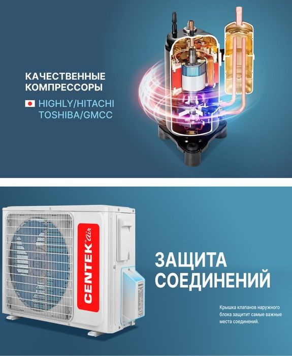 Кондиционер Centek CT-65G10 (Gray) фото#12