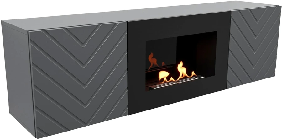 Напольный биокамин Firelight BFP/P-1400V графит