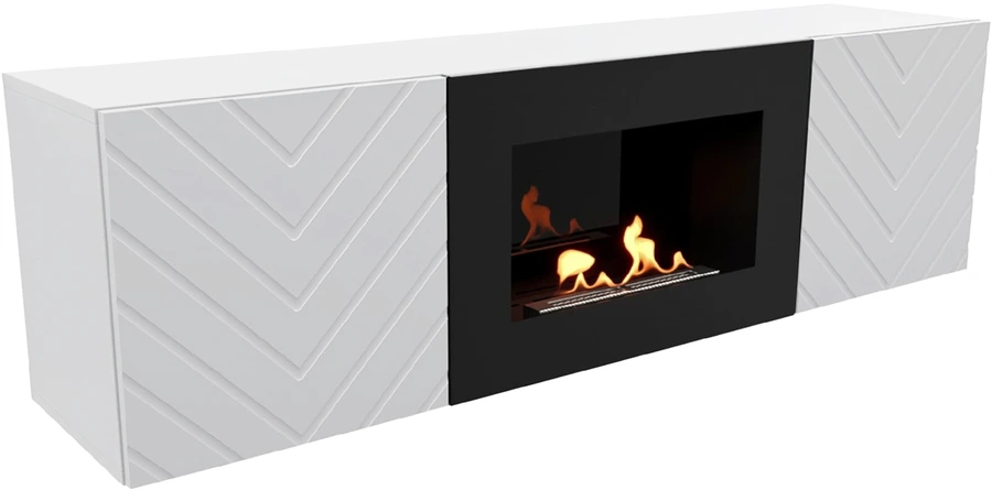 Напольный биокамин Firelight BFP/P-1400V белая