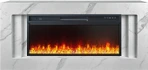 Линейный электрокамин Royal Flame Line 42 SFT White Marble с очагом Vision 42 LED