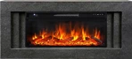 Линейный электрокамин Royal Flame Line 42 SFT Dark Grey с очагом Vision 42 LOG LED