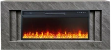 Линейный электрокамин Royal Flame Line 42 SFT Concrete с очагом Vision 42 LED