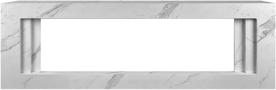 Линейный электрокамин Royal Flame Line 60 SFT White Marble с очагом Vision 60 LOG LED фото#2
