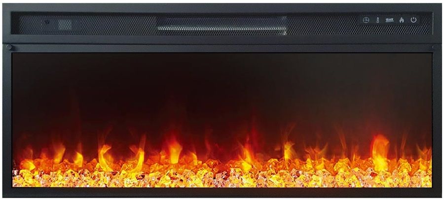 Линейный электрокамин Royal Flame Line 42 SFT Dark Grey с очагом Vision 42 LED фото#3