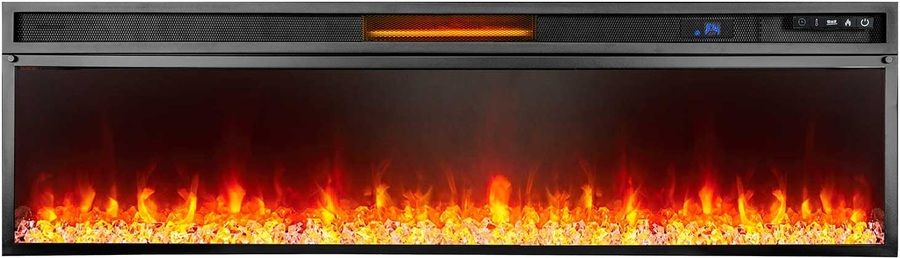 Линейный электрокамин Royal Flame Line 60 SFT White Marble с очагом Vision 60 LED фото#3