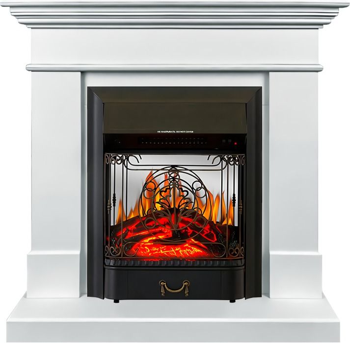 Электрокамин Royal Flame California STD SFT с очагом Majestic FX M Brass/Black (белый)