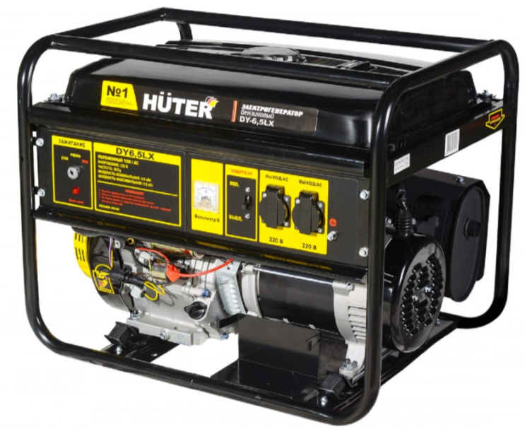 Бензиновый генератор Huter DY6.5LX-электростартер фото#4