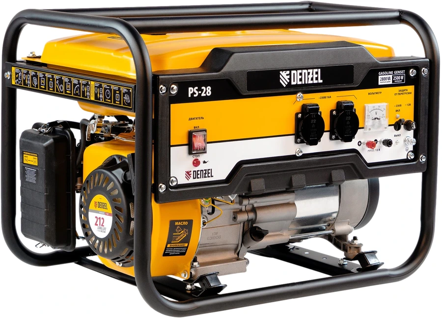 Бензиновый генератор DENZEL PS-28