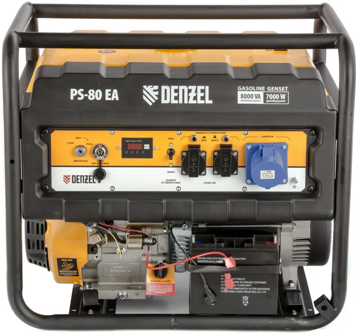Бензиновый генератор DENZEL PS-80EA фото#2
