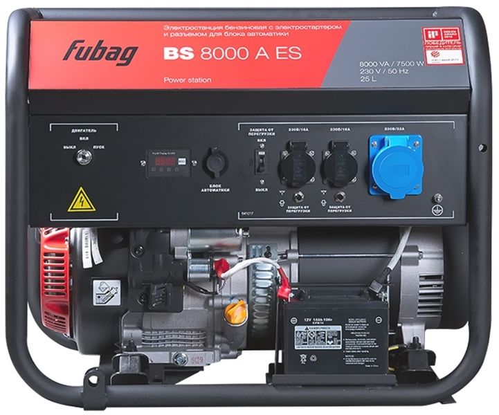 Бензиновый генератор Fubag BS 8000 A ES фото#2