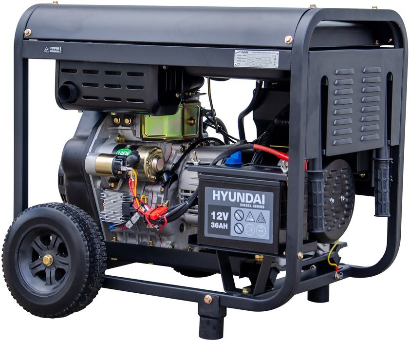 Дизельный генератор Hyundai DHY 8000LE-3 фото#2