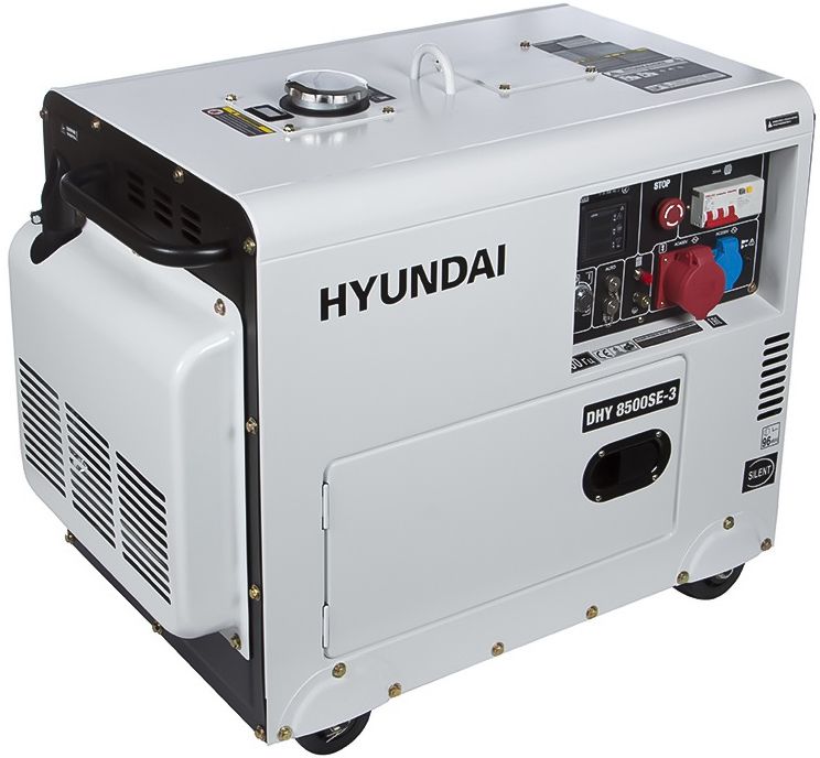 Дизельный генератор Hyundai DHY 8500SE-3 фото#2