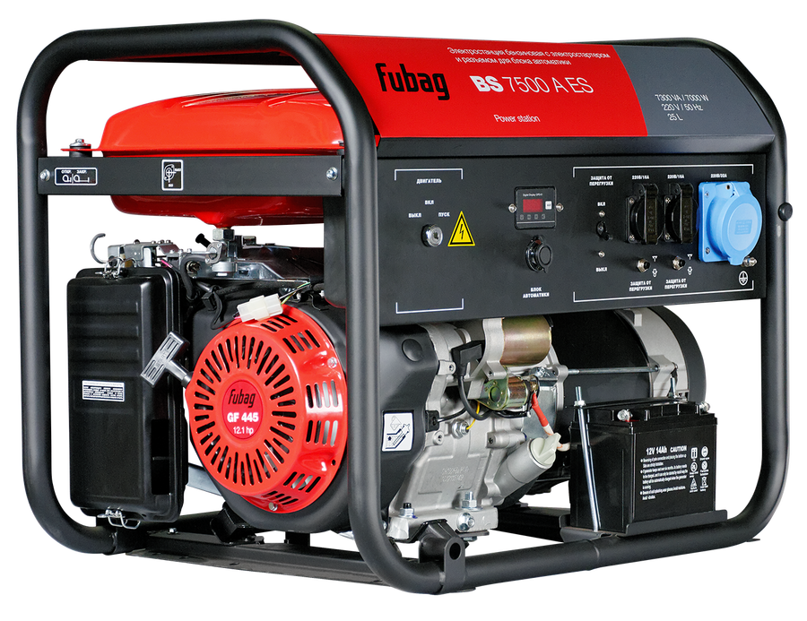 Бензиновый генератор Fubag BS 7500 A ES фото#2