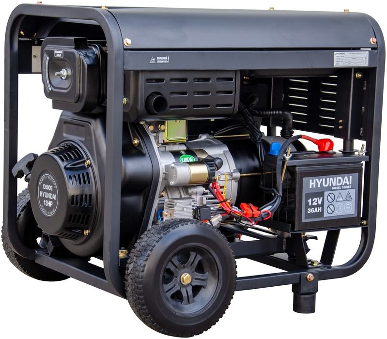 Дизельный генератор Hyundai DHY 8000LE-3 фото#3