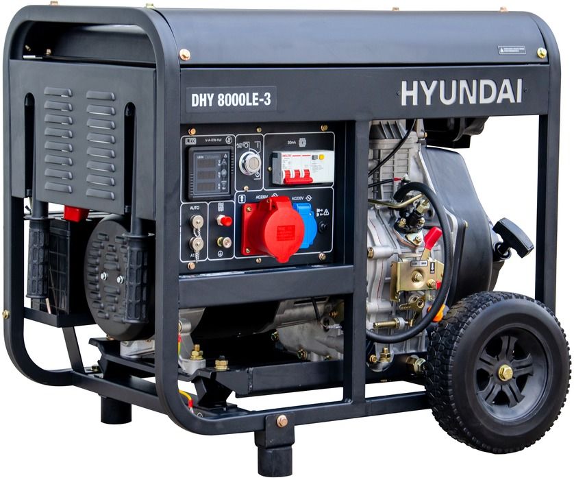 Дизельный генератор Hyundai DHY 8000LE-3 фото#4