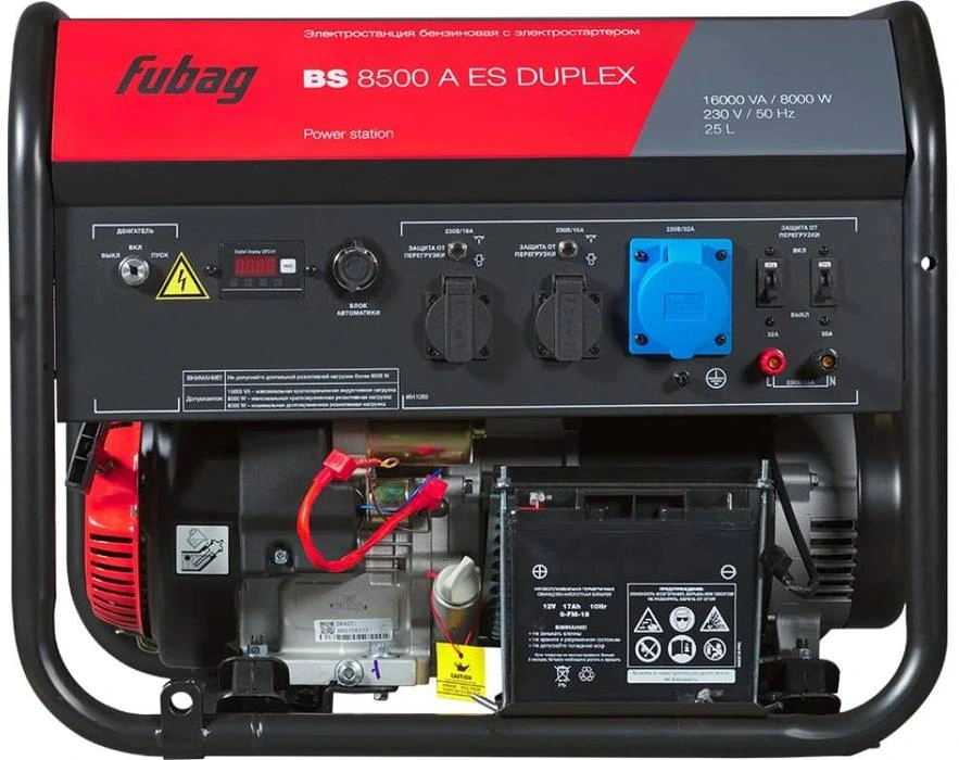 Бензиновый генератор Fubag BS 8500 A ES DUPLEX