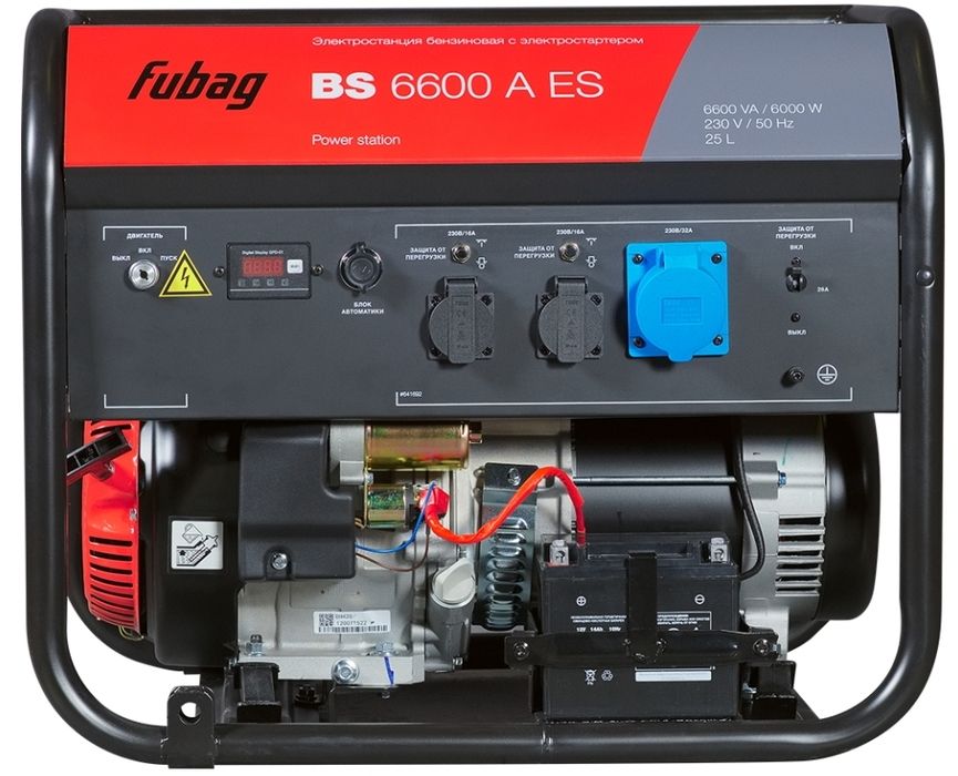 Бензиновый генератор Fubag BS 6600 A ES фото#2