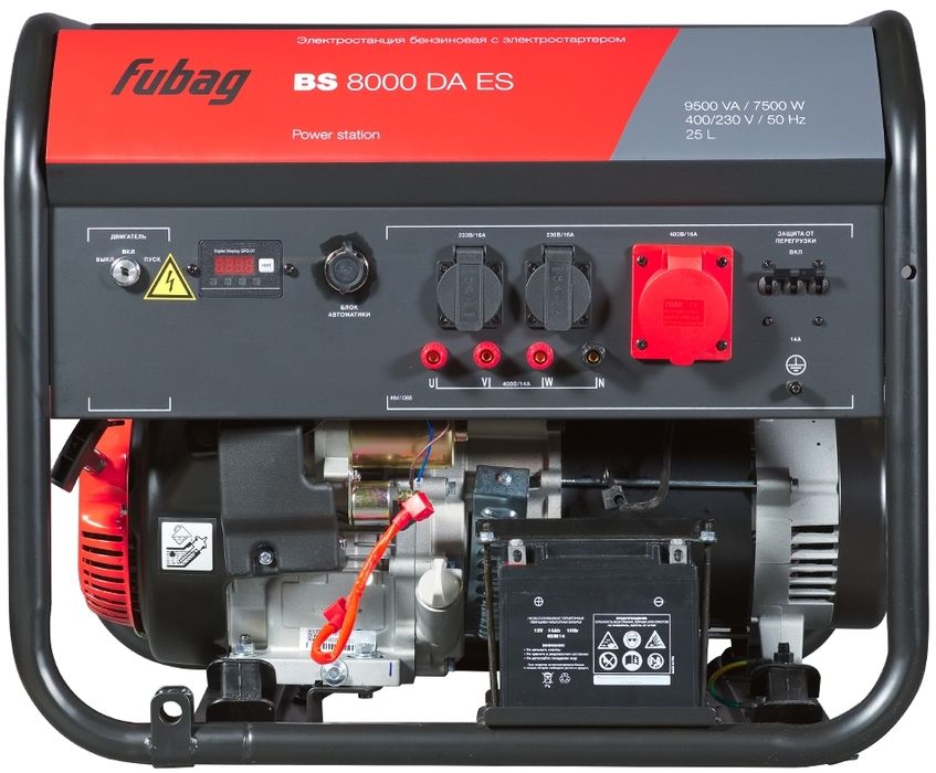 Бензиновый генератор Fubag BS 8000 DA ES фото#2