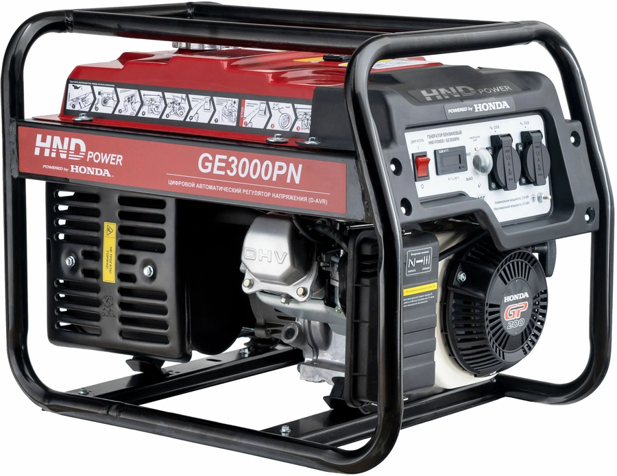 Бензиновый генератор HND GE 3000 PN фото#3