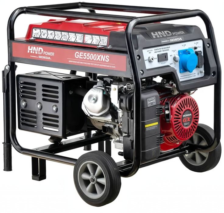 Бензиновый генератор HND GE 5500 XNS фото#3