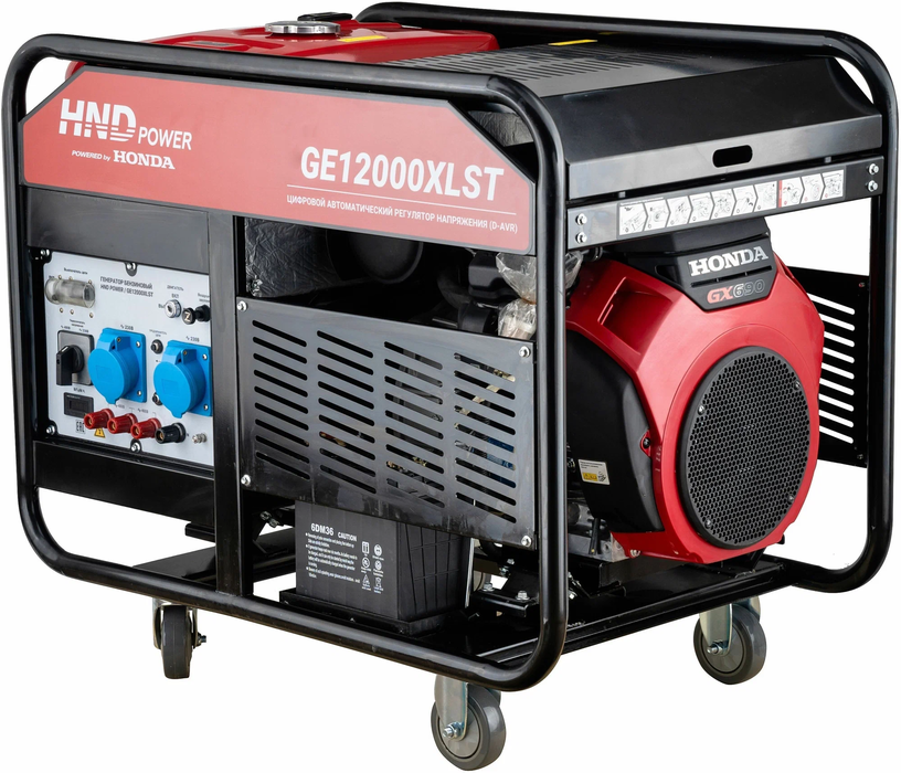 Бензиновый генератор HND GE 12000 XLST фото#7