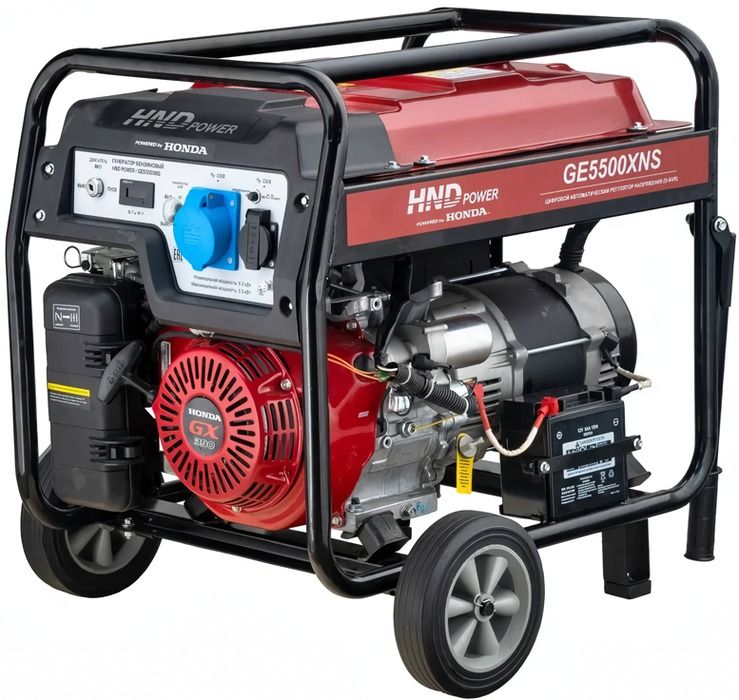 Бензиновый генератор HND GE 5500 XNS фото#8