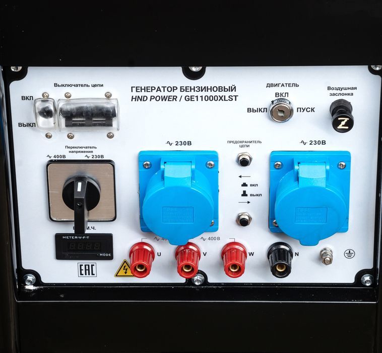 Бензиновый генератор HND GE 11000 XLST фото#7