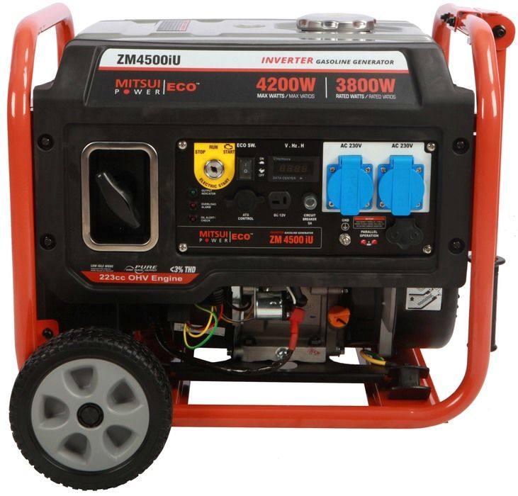Бензиновый генератор Mitsui Power Eco ZM 4500 IU фото#2