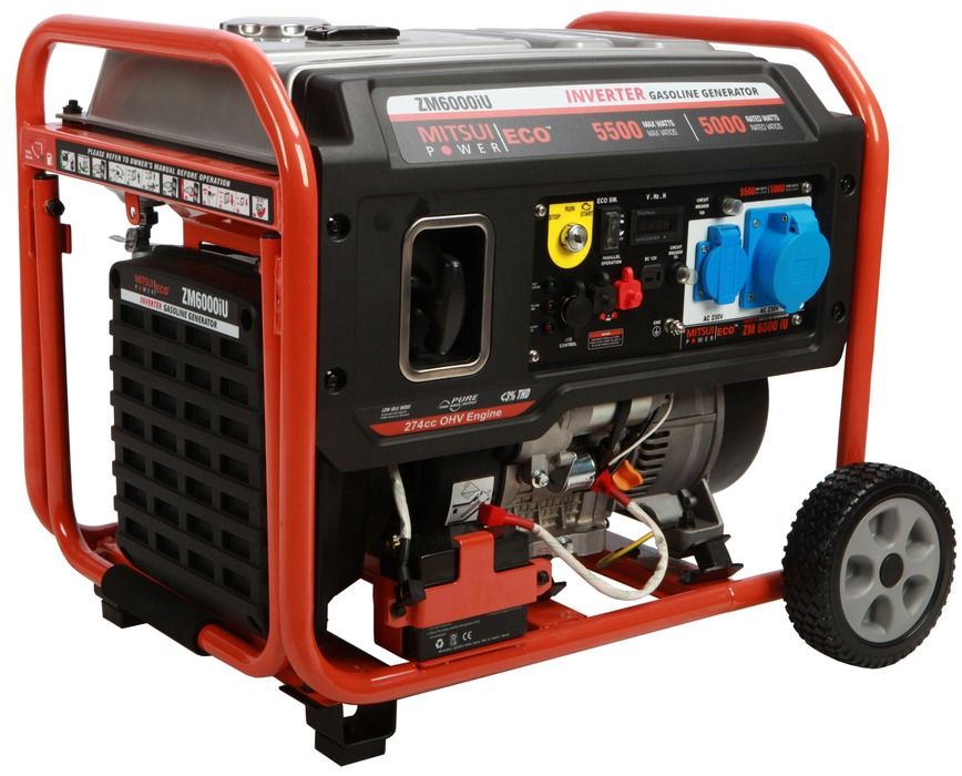 Бензиновый генератор Mitsui Power Eco ZM 6000 IU фото#2